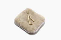 14k Gold Bezel Diamond Connector Pendant