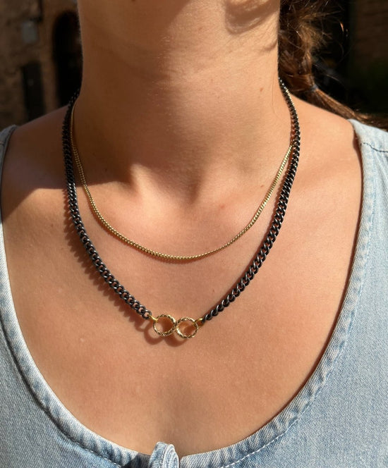 14k Gold Curb Chain Necklace