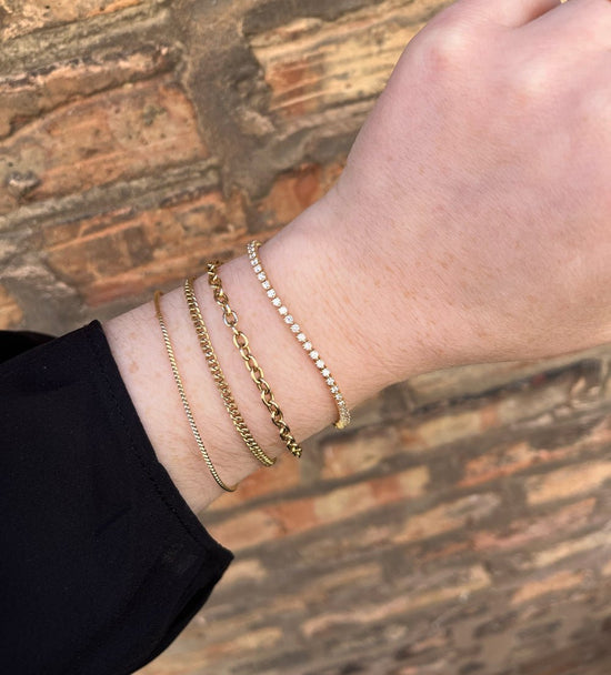 14k Gold Diamond Tennis Bracelet