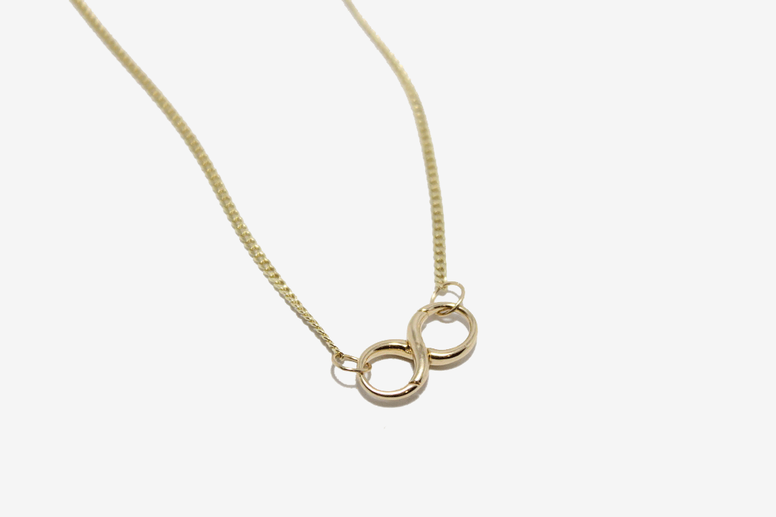 14k Gold Infinity Chain Connector