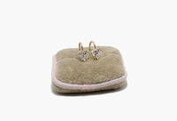 14k Gold Lab Diamond Heart Earrings