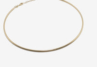 14k Gold Omega Collar Necklace