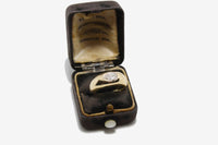 14k Gold Pear Lab Diamond Bezel Ring