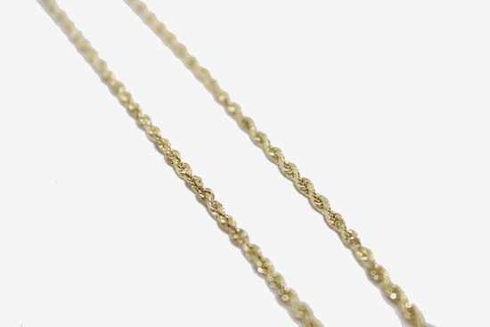 14k Gold Rope Chain Necklace