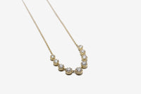 14k Gold Round Lab Diamond Necklace