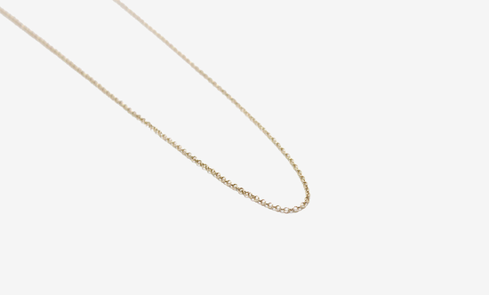 14k Gold Small Rolo Chain Necklace