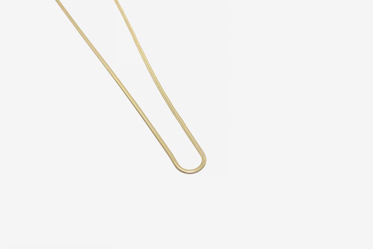 14k Yellow Gold Snake Chain Necklace