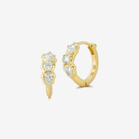 18k Gold Posey Huggies