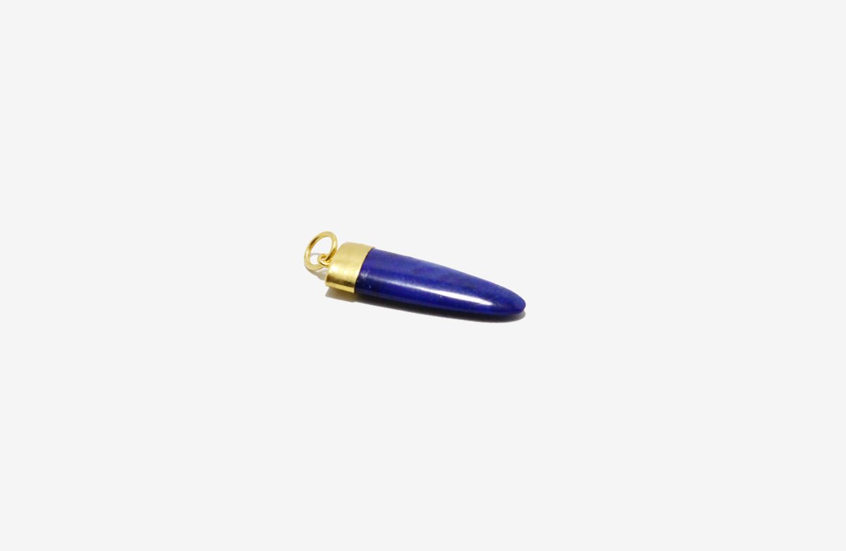 24k Gold Lapis Lazuli Pendant