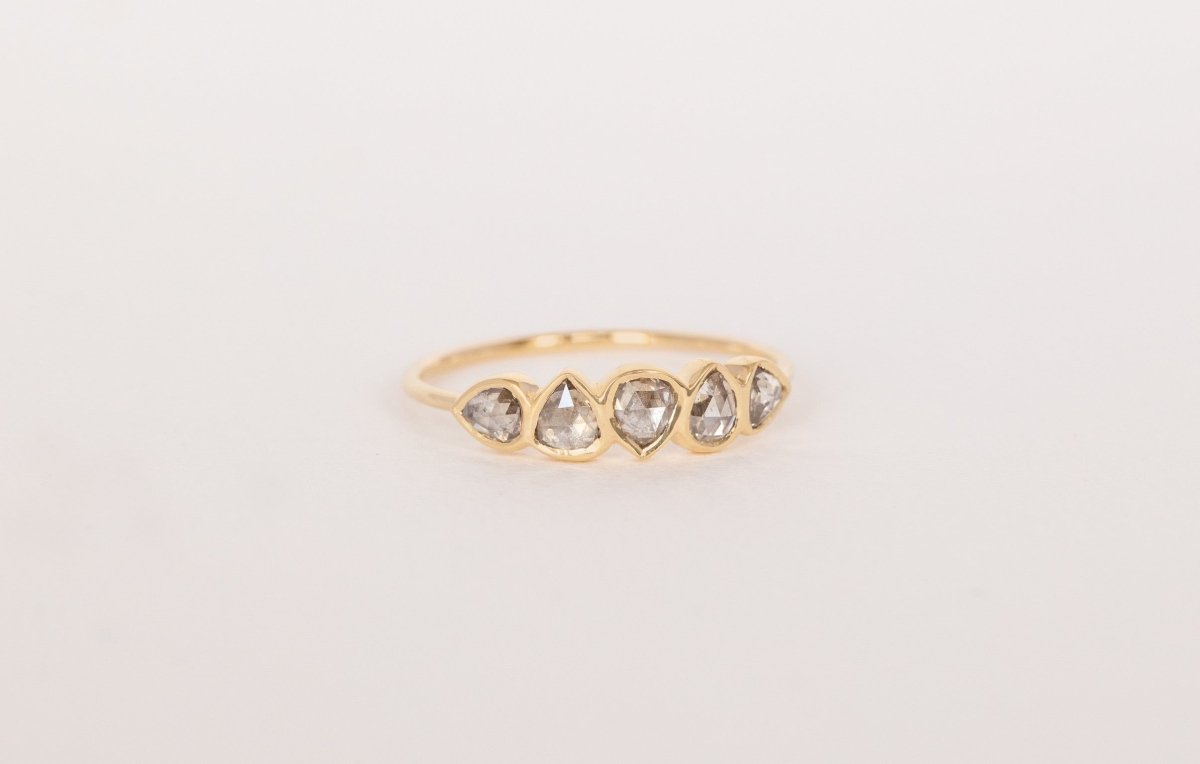 Celine Daoust Multi Rosecut Grey Diamond Ring