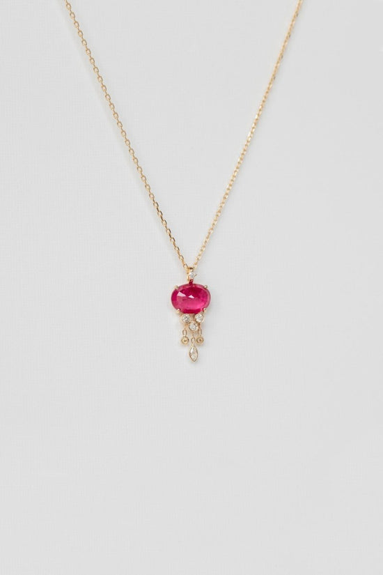 Celine Daoust Ruby and Diamond Jellyfish Necklace