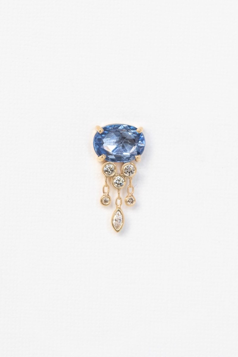 Celine Daoust Sapphire & Diamond Jellyfish Earrings