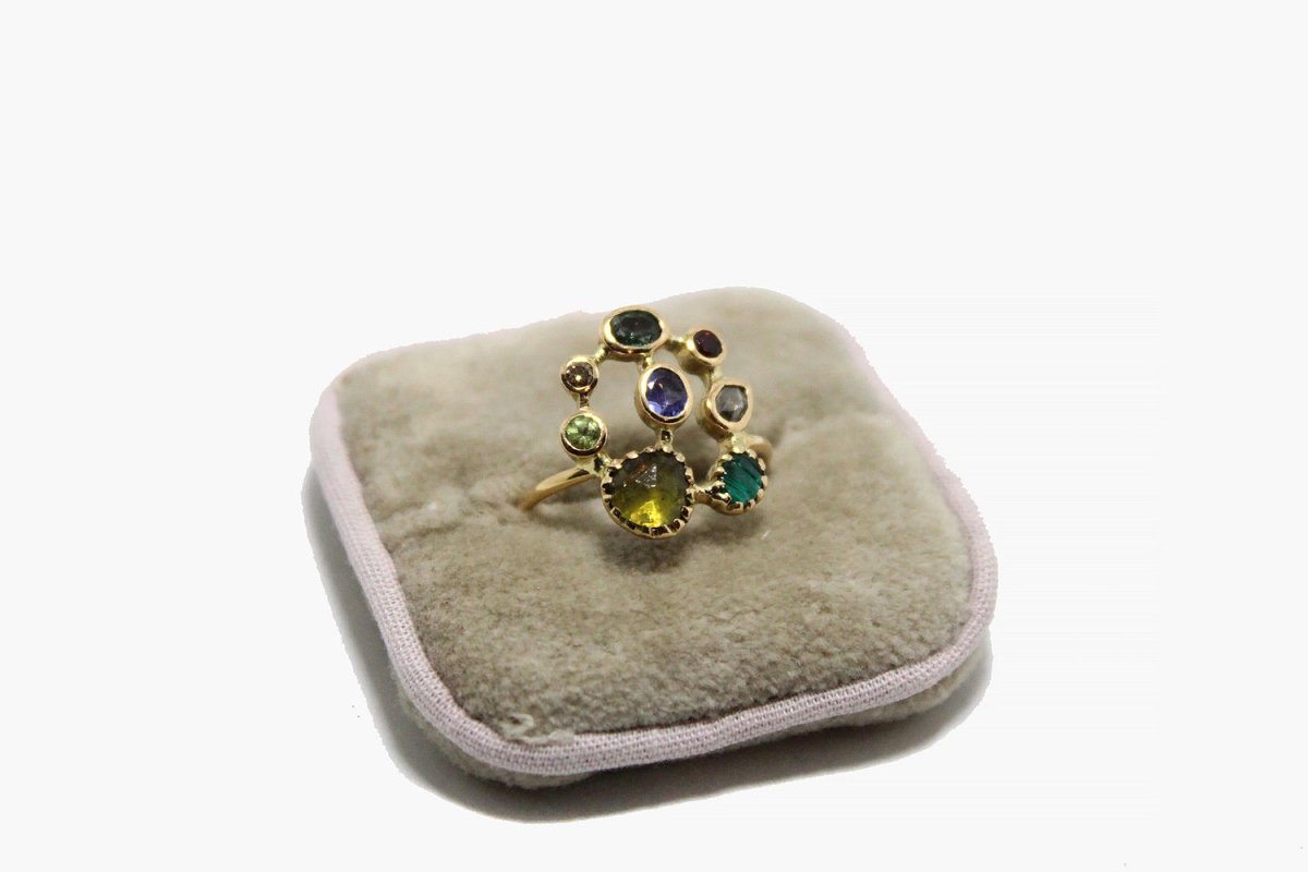 Dorette 18k Gold Jardin Gemstone Ring