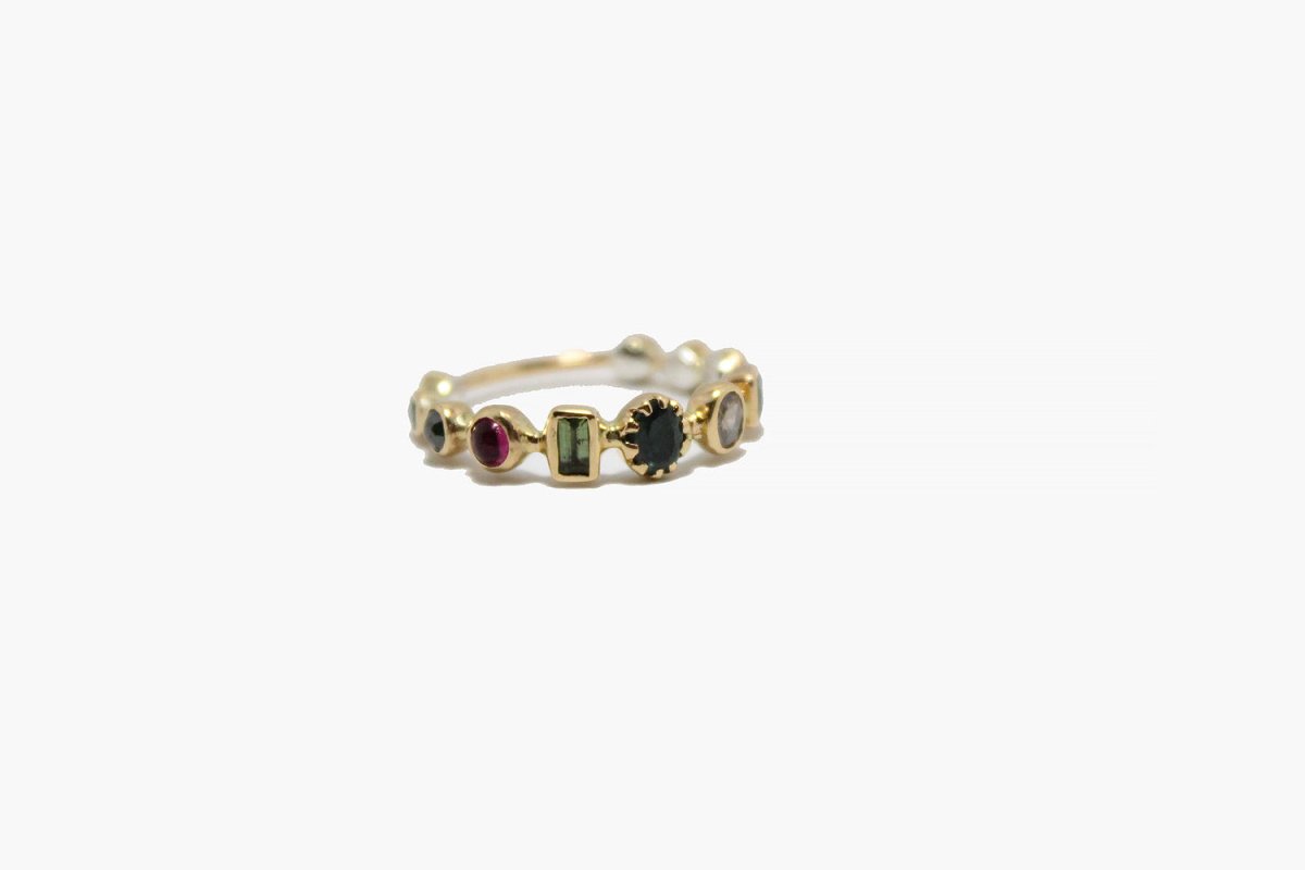 Dorette 18k Gold Souriante Gemstone Ring