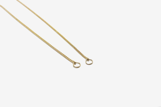 Gold Fill Curb Chain Open Link Necklace