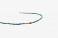 18k Gold Turquoise Beaded Bracelet