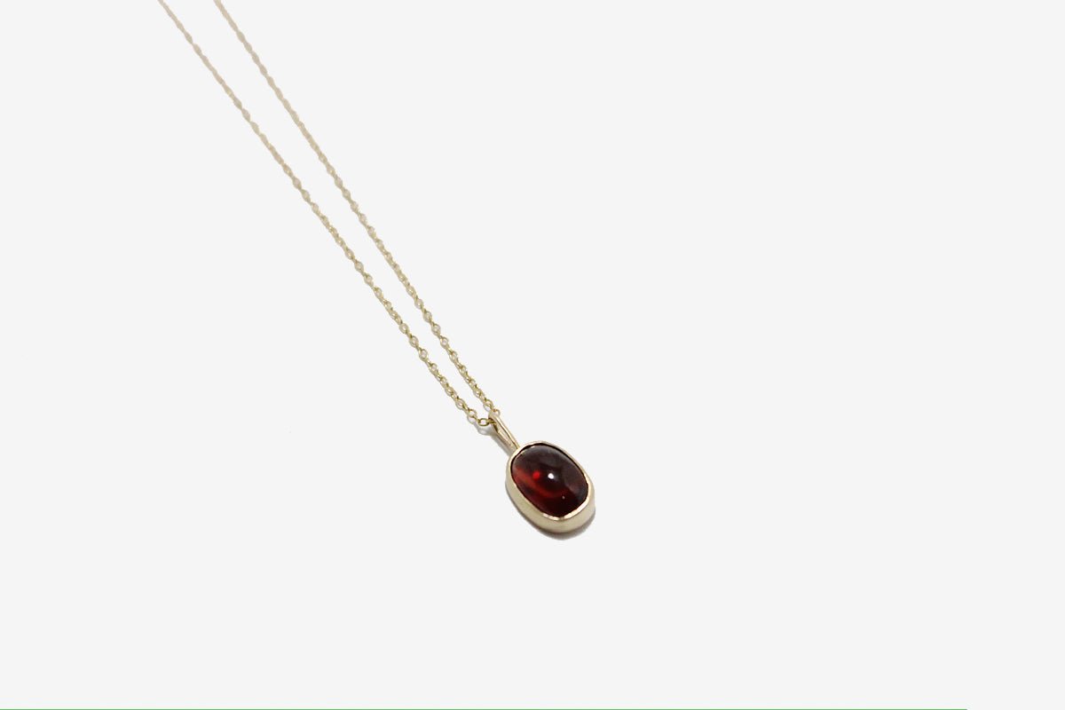 Occasionally Sweet 14k Gold Garnet Necklace