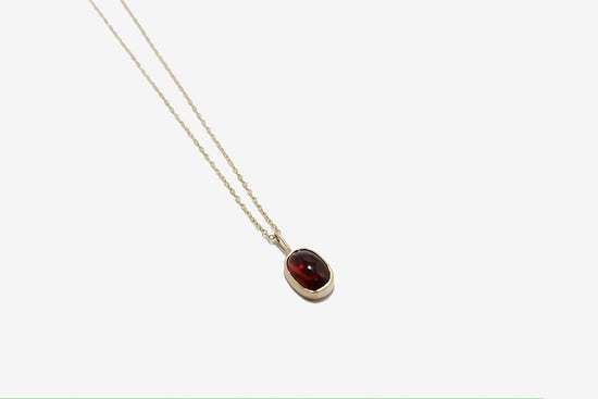 Occasionally Sweet 14k Gold Garnet Necklace