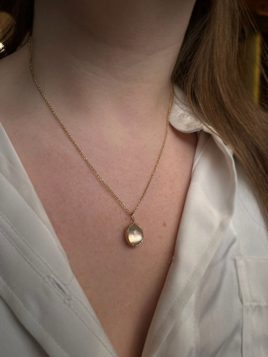 Occasionally Sweet 14k Gold Moonstone Necklace