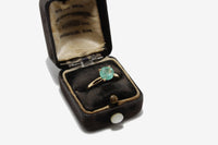 18k Gold Colombian Emerald Ring