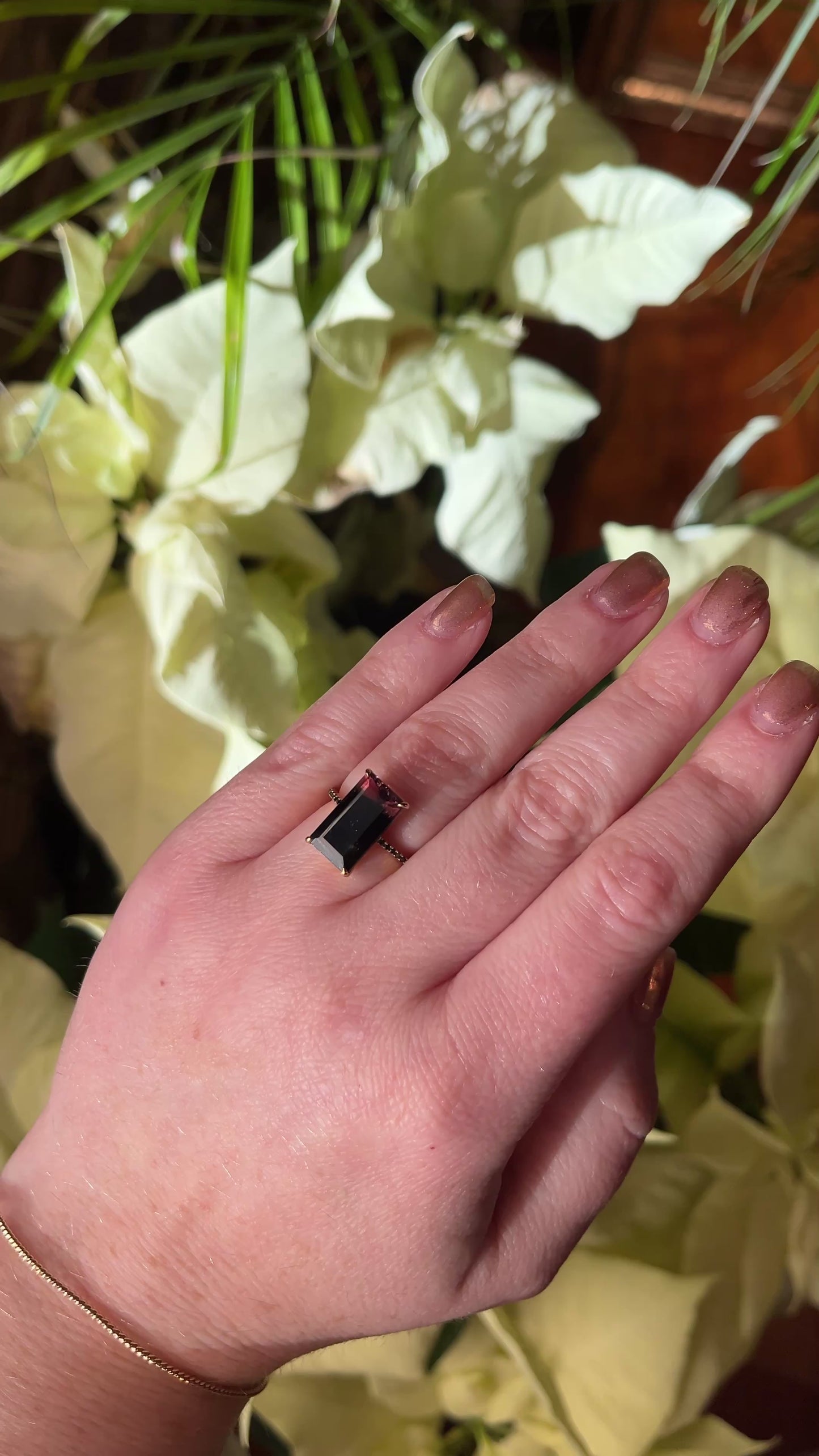 Yi Collection Tourmaline & Black Diamond Supreme Protection Ring