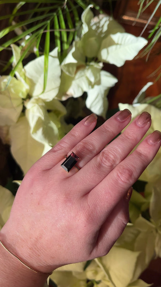 Yi Collection Tourmaline & Black Diamond Supreme Protection Ring
