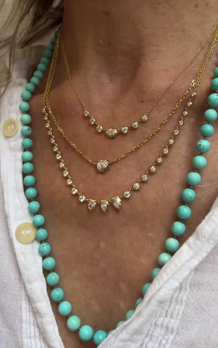 18k Gold Small Maverick Diamond Necklace