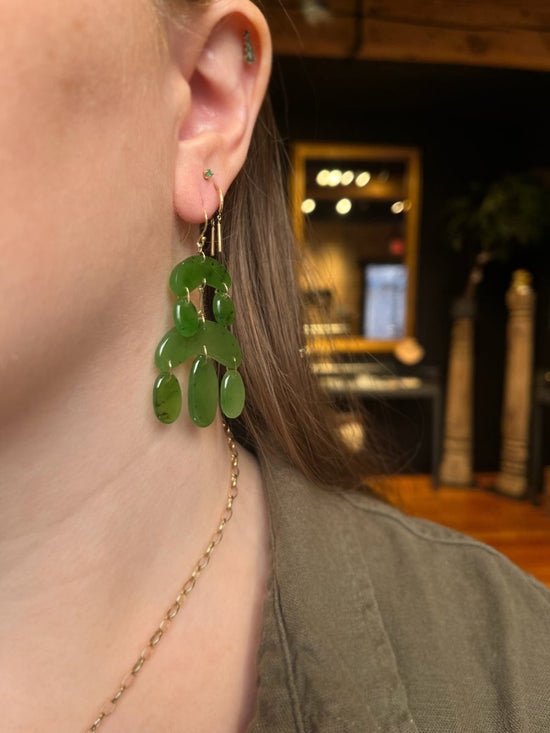 Ten Thousand Things Jade Mini Chandelier Earrings