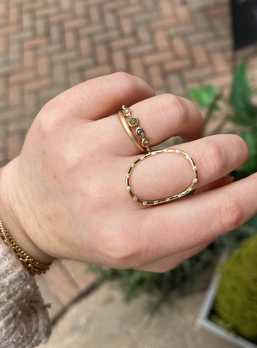 Occasionally Sweet 14k Gold Crescent Ring