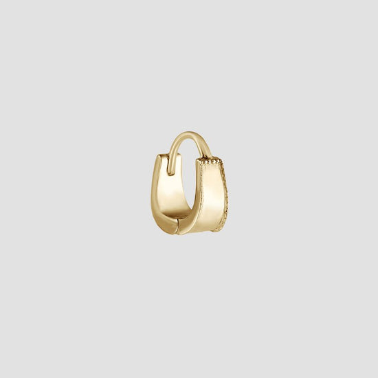 Dala Milgrain Huggie - Single Earring