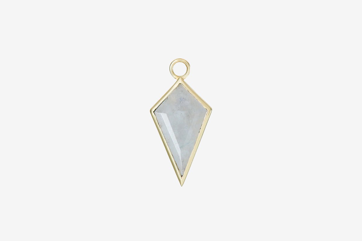 Metier 9k Gold Large Gemstone Kite Plaque