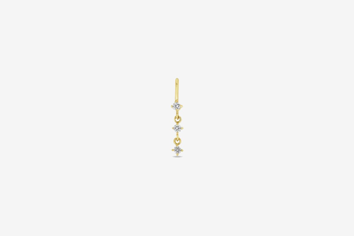 Zoe Chicco 14k Three Diamond Charm