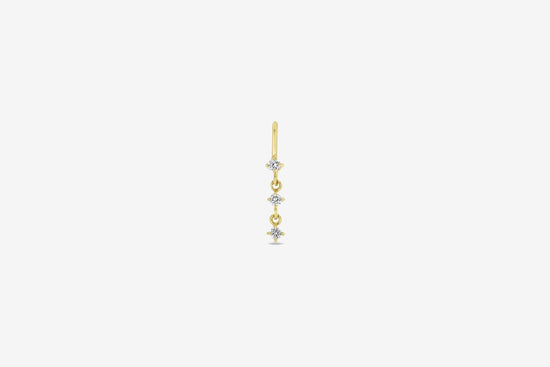 Zoe Chicco 14k Three Diamond Charm